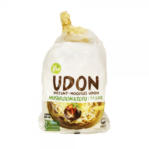 Instant Udon Nudelsuppe Pilz & Tofu All Groo 690g