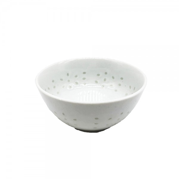 Porzellan Reisschüssel weiß Reiskorn Design (Ø11,5cm)