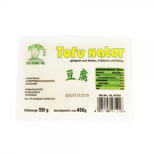 Natur Tofu Treiber Tofu 550g