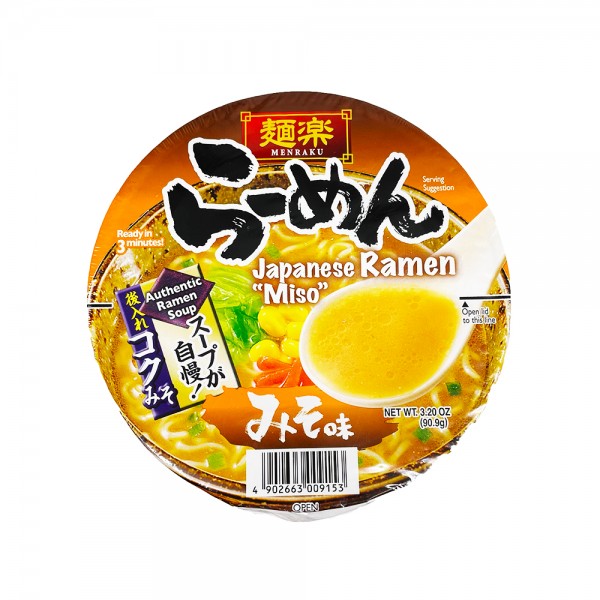 Menraku Instant Miso Ramen Suppe Hikari 90,9g