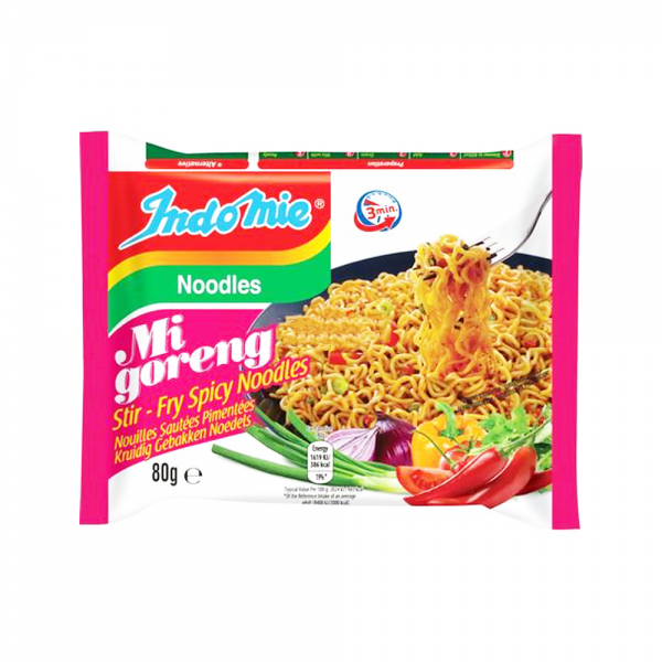 Instant Mi Goreng Pedas Nudeln hot & spicy Indomie 80g