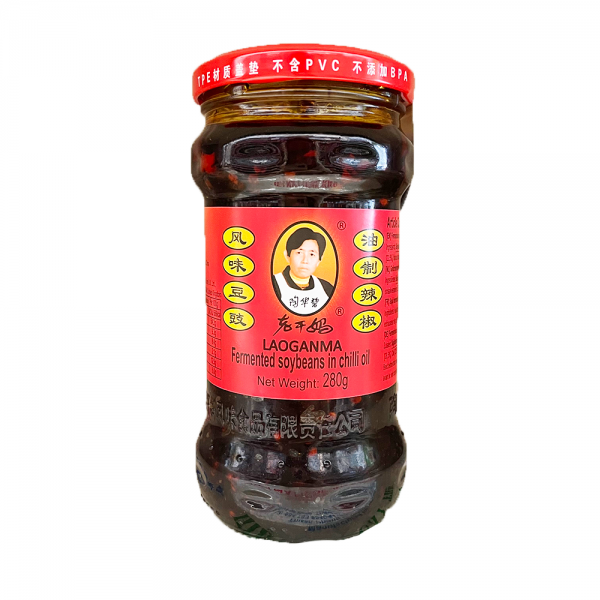 Chiliöl mit schwarzen Sojabohnen Lao Gan Ma 280g