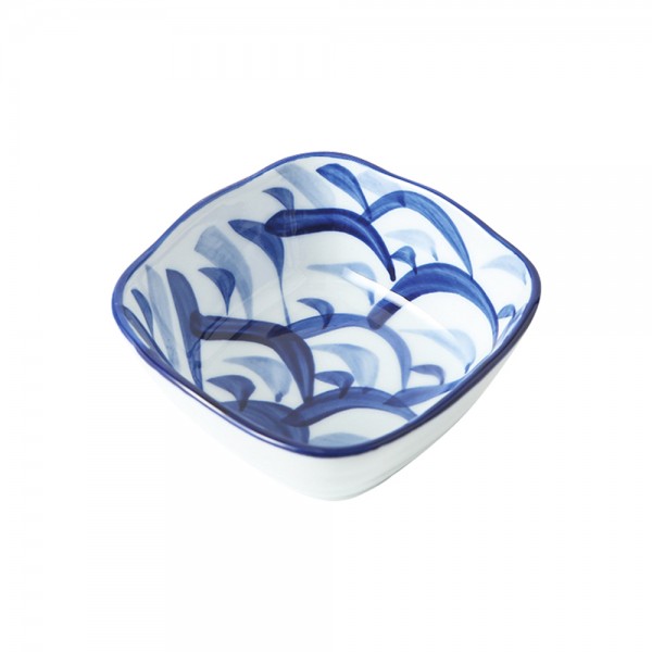 Keramik Dip Schälchen mit blauem Design (8,5cm) Golden Turtle