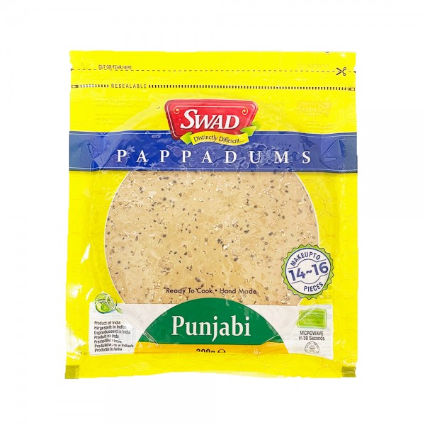 Papad Punjabi schwarzer Pfeffer Swad 200g